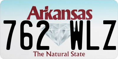 AR license plate 762WLZ