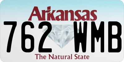 AR license plate 762WMB