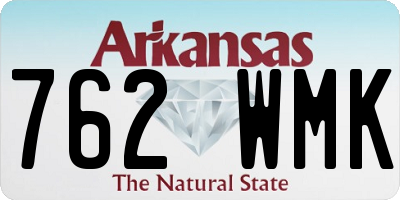 AR license plate 762WMK