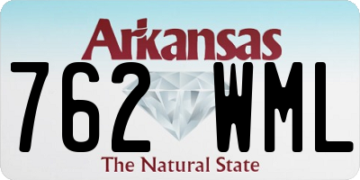 AR license plate 762WML