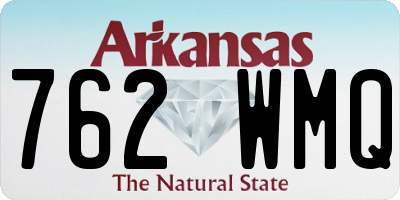 AR license plate 762WMQ
