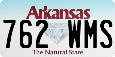 AR license plate 762WMS