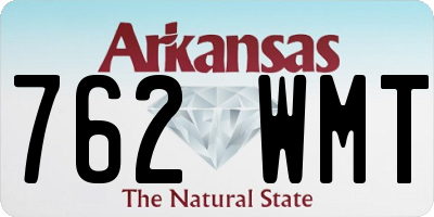 AR license plate 762WMT