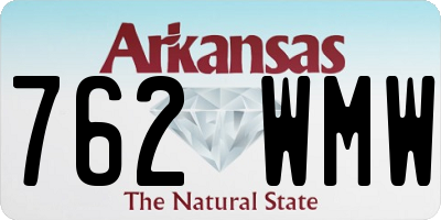 AR license plate 762WMW
