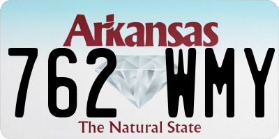 AR license plate 762WMY