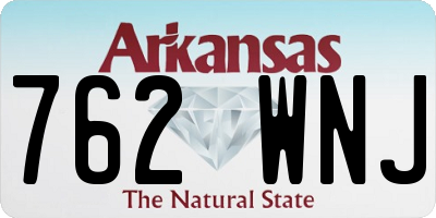AR license plate 762WNJ