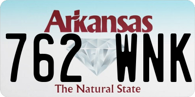 AR license plate 762WNK