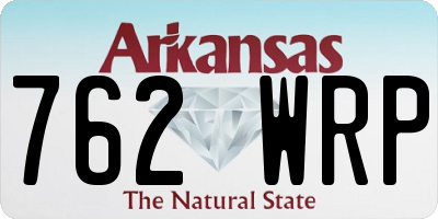 AR license plate 762WRP