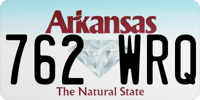 AR license plate 762WRQ