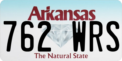 AR license plate 762WRS