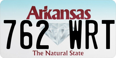 AR license plate 762WRT