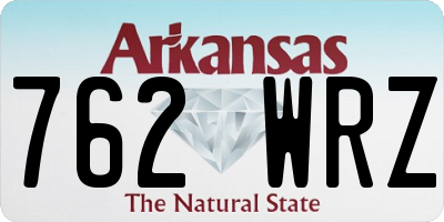 AR license plate 762WRZ