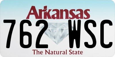 AR license plate 762WSC
