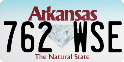 AR license plate 762WSE
