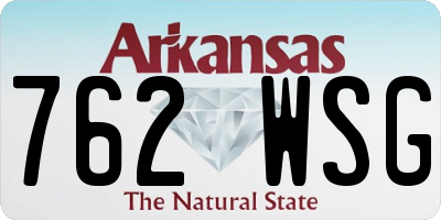AR license plate 762WSG