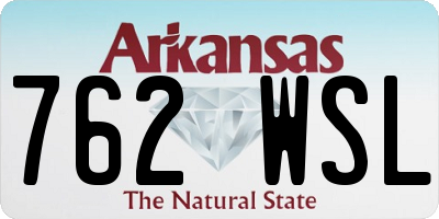 AR license plate 762WSL