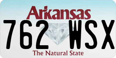 AR license plate 762WSX