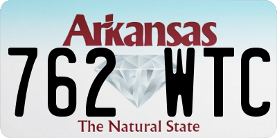 AR license plate 762WTC