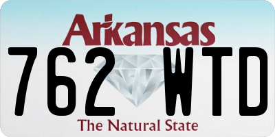 AR license plate 762WTD
