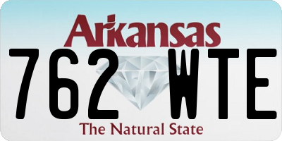 AR license plate 762WTE