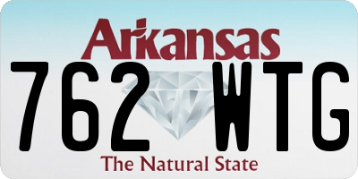 AR license plate 762WTG