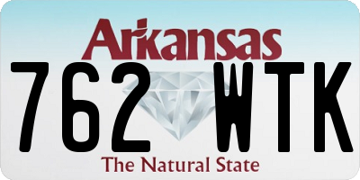 AR license plate 762WTK
