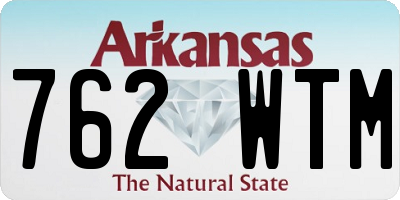 AR license plate 762WTM
