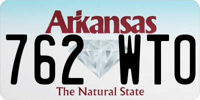 AR license plate 762WTO