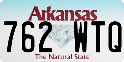AR license plate 762WTQ