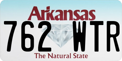 AR license plate 762WTR