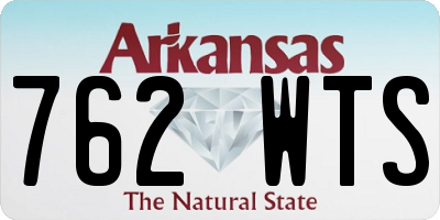 AR license plate 762WTS