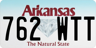 AR license plate 762WTT