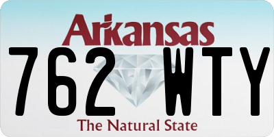 AR license plate 762WTY
