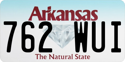 AR license plate 762WUI