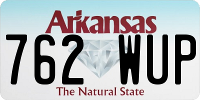 AR license plate 762WUP