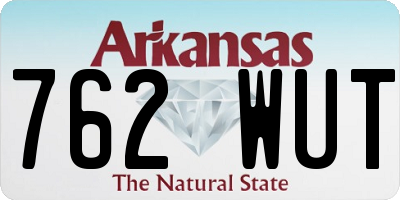AR license plate 762WUT