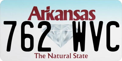 AR license plate 762WVC