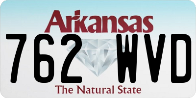 AR license plate 762WVD