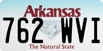 AR license plate 762WVI