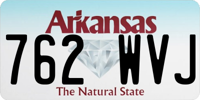 AR license plate 762WVJ