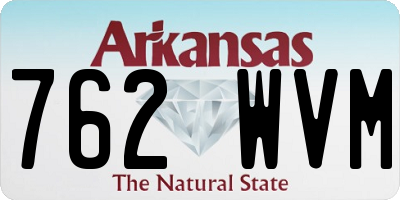 AR license plate 762WVM