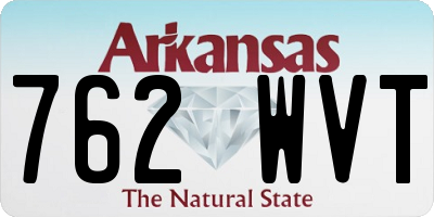 AR license plate 762WVT