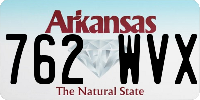 AR license plate 762WVX