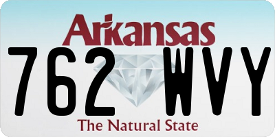 AR license plate 762WVY