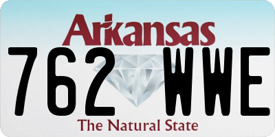 AR license plate 762WWE