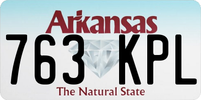 AR license plate 763KPL