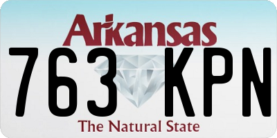 AR license plate 763KPN