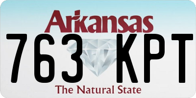 AR license plate 763KPT