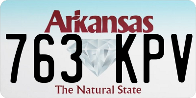 AR license plate 763KPV