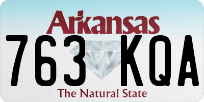 AR license plate 763KQA
